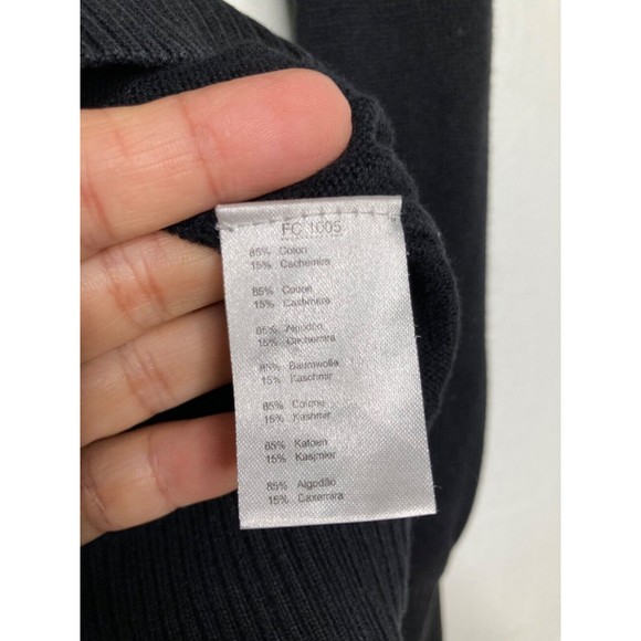 LACOSTE Mens Cotton Knit Jumper Sweater Size Small Black - Picture 9 of 11